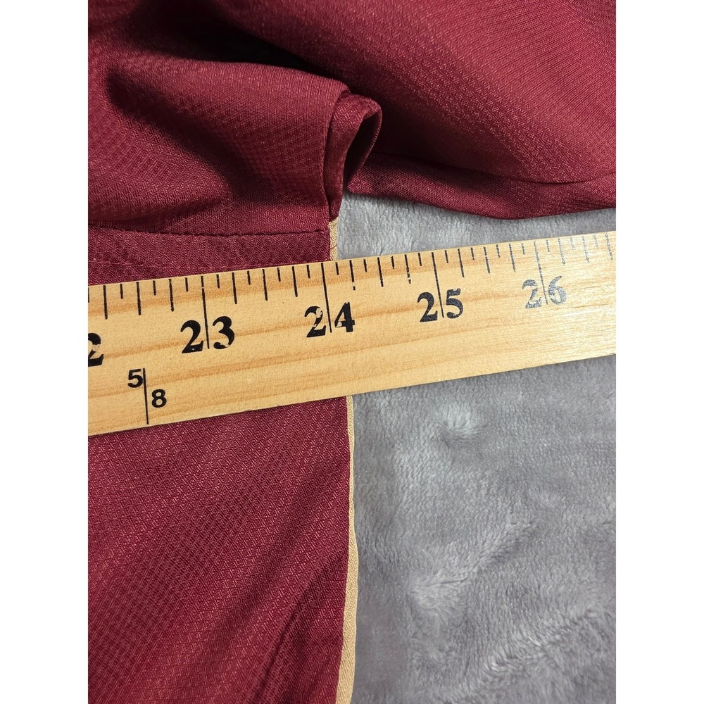 Knights Apparel FSU Pullover Mens Medium Maroon Gold Florida State Windbreaker - Picture 7 of 8